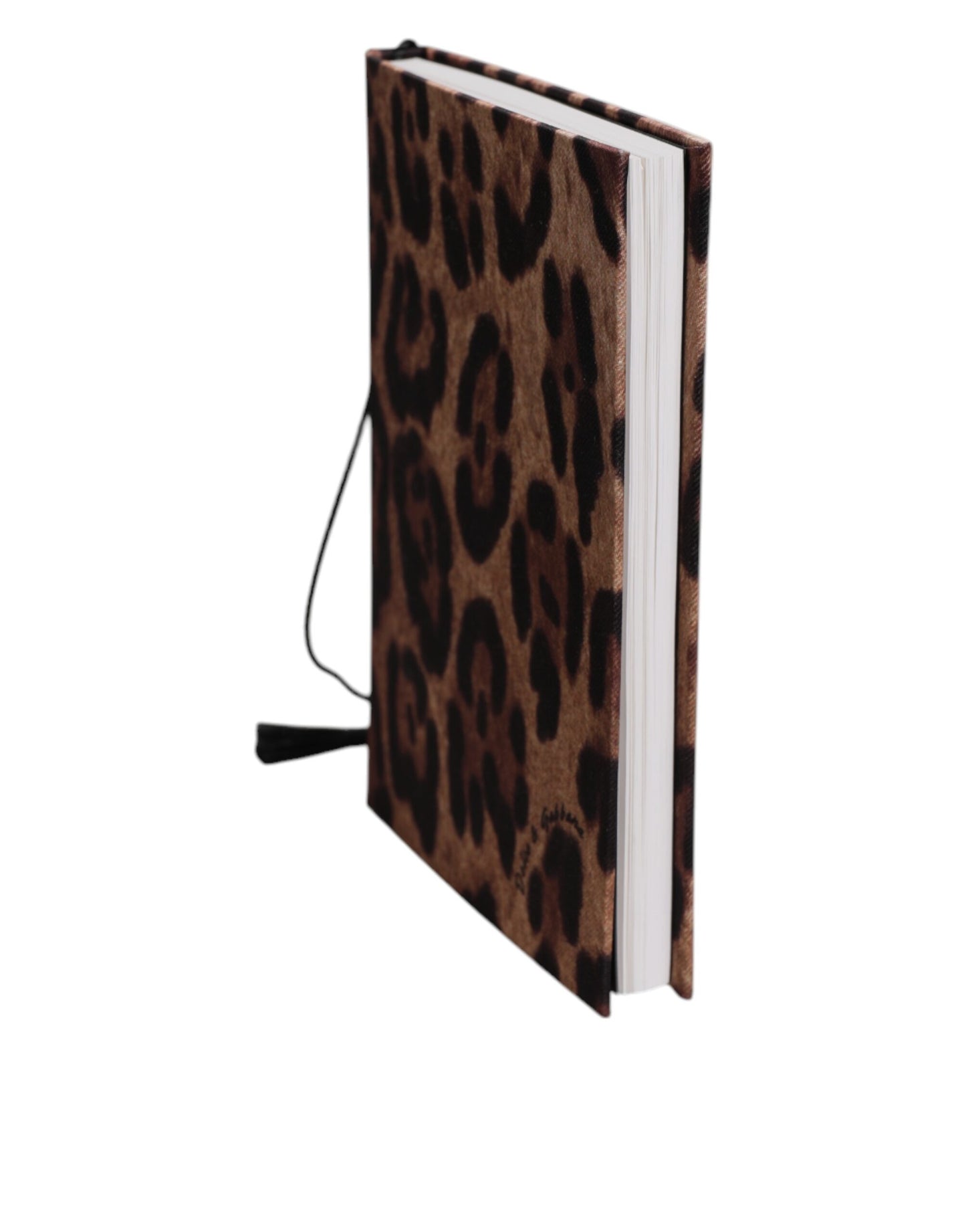 Dolce & Gabbana Brown Black Leopard Print Small Notebook
