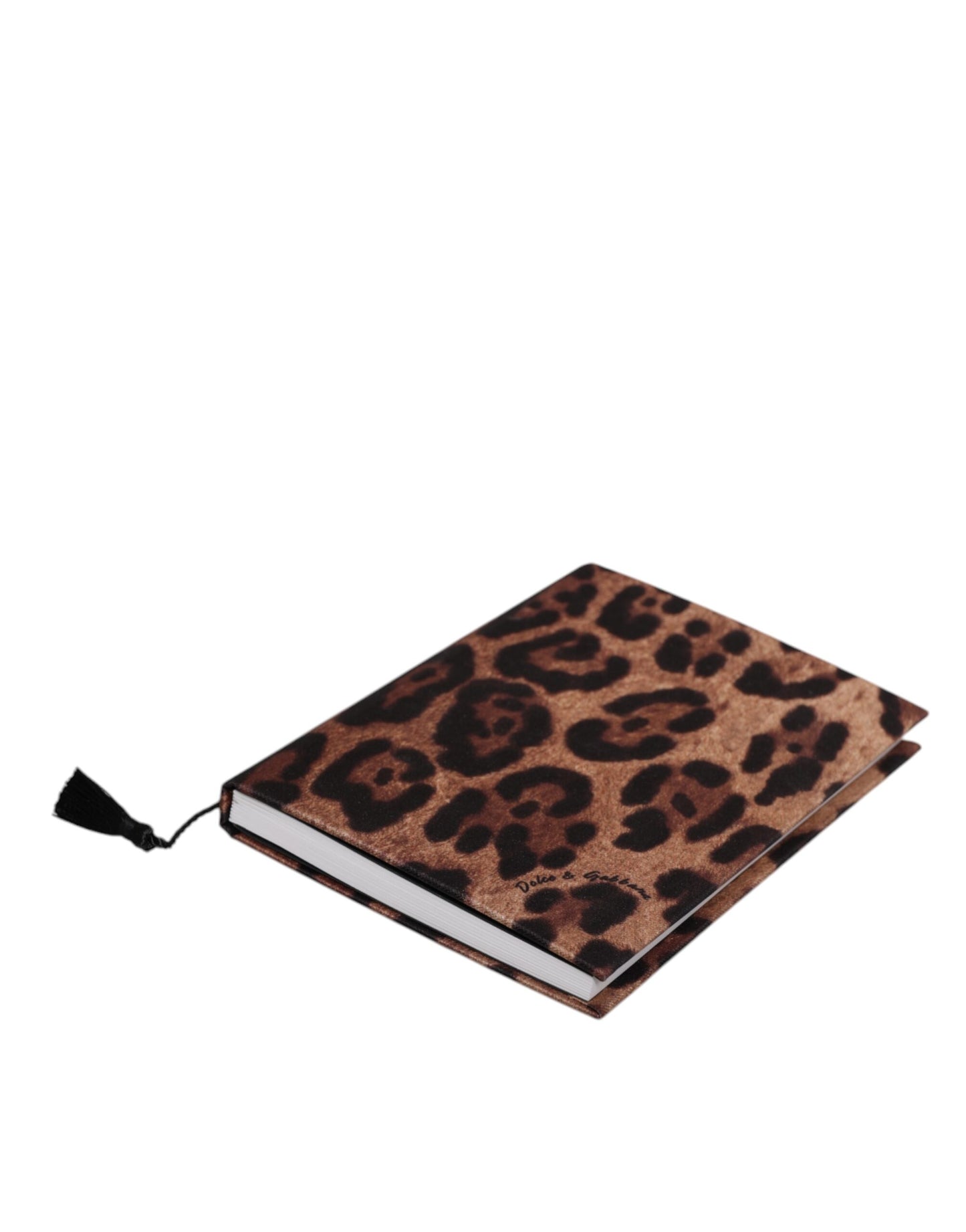 Dolce & Gabbana Brown Black Leopard Print Small Notebook