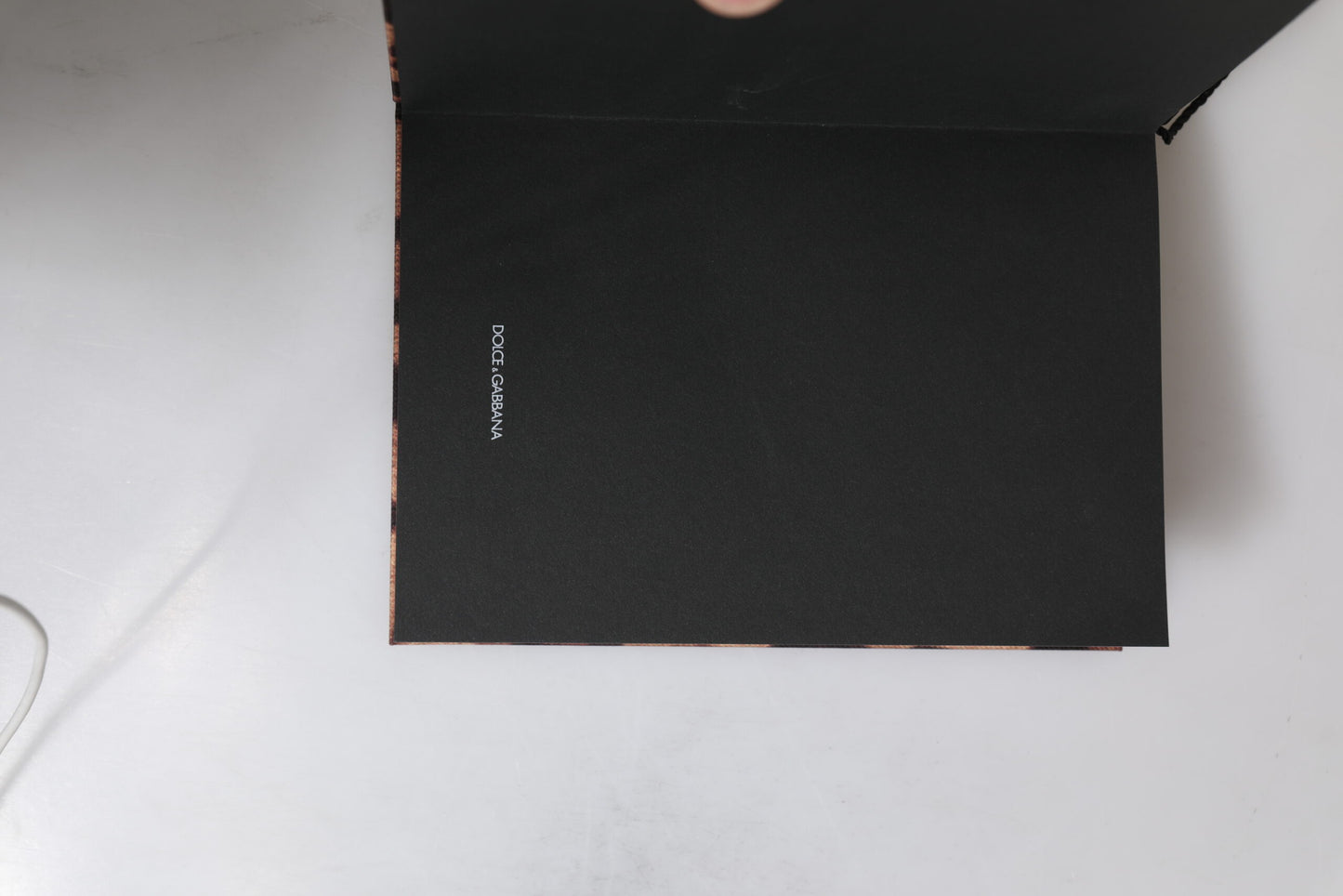 Dolce & Gabbana Brown Black Leopard Print Small Notebook