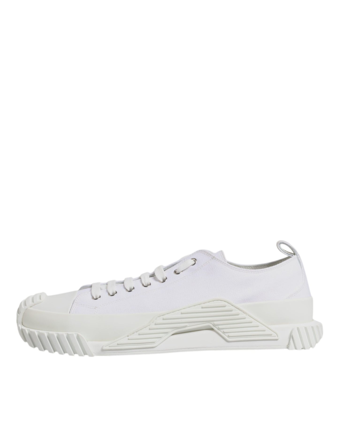 Dolce & Gabbana White Leather Low Top NS1 Sneakers