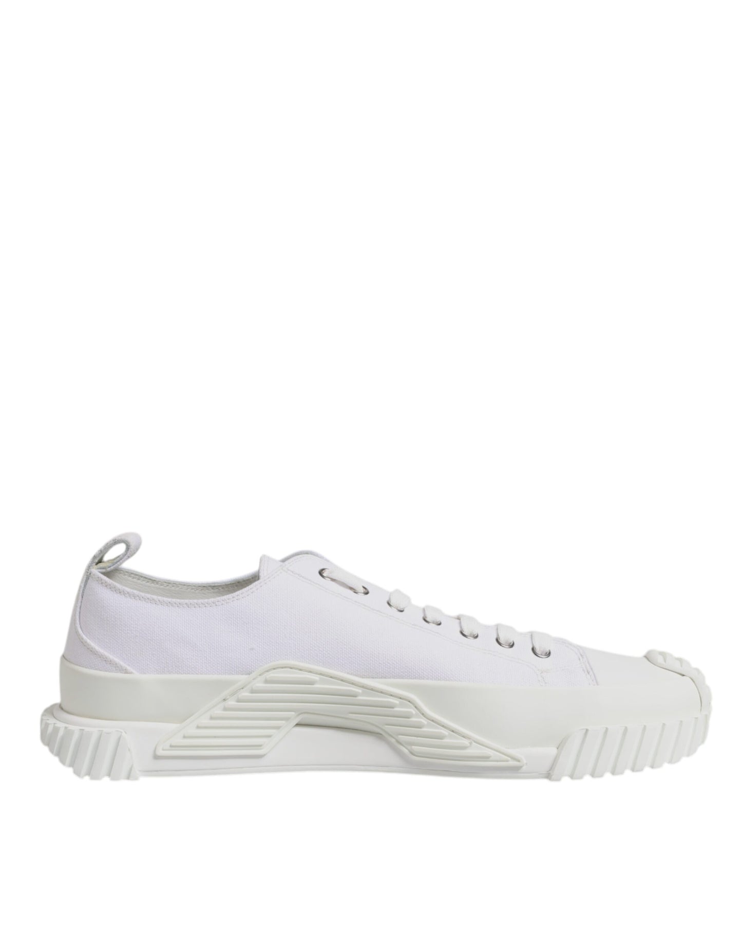 Dolce & Gabbana White Leather Low Top NS1 Sneakers