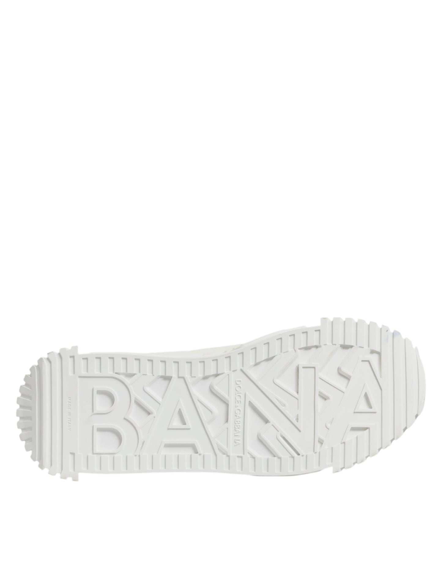 Dolce & Gabbana White Leather Low Top NS1 Sneakers