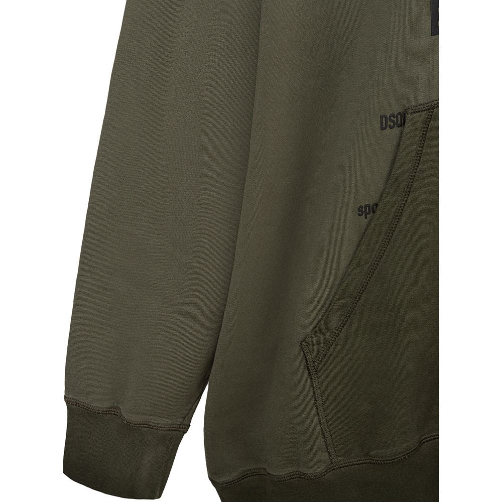 Dsquared2 Green Cotton Sweater: A Bold Wardrobe Essential