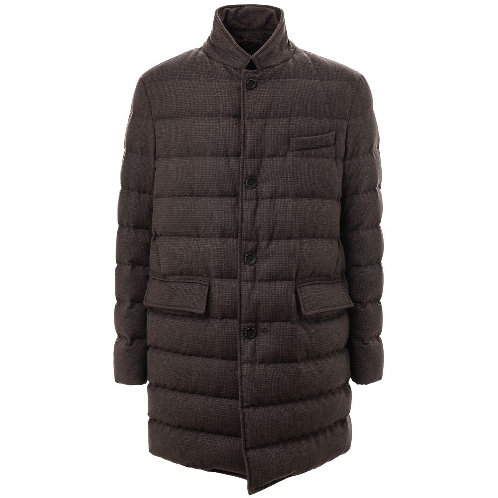 Herno Brown Wool Jacket - Timeless Elegance and Warmth