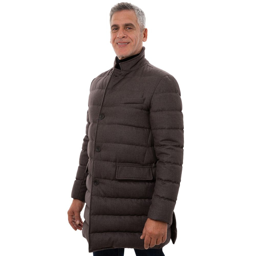 Herno Brown Wool Jacket - Timeless Elegance and Warmth