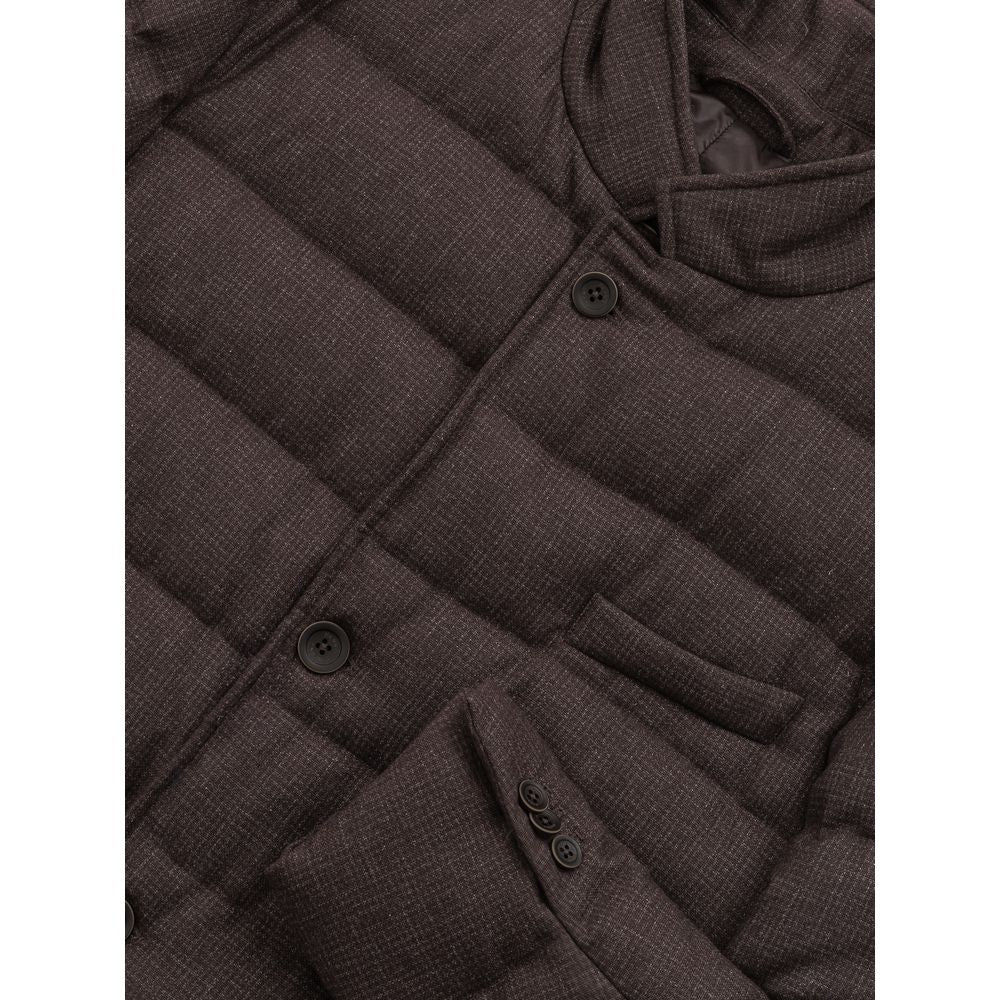 Herno Brown Wool Jacket - Timeless Elegance and Warmth