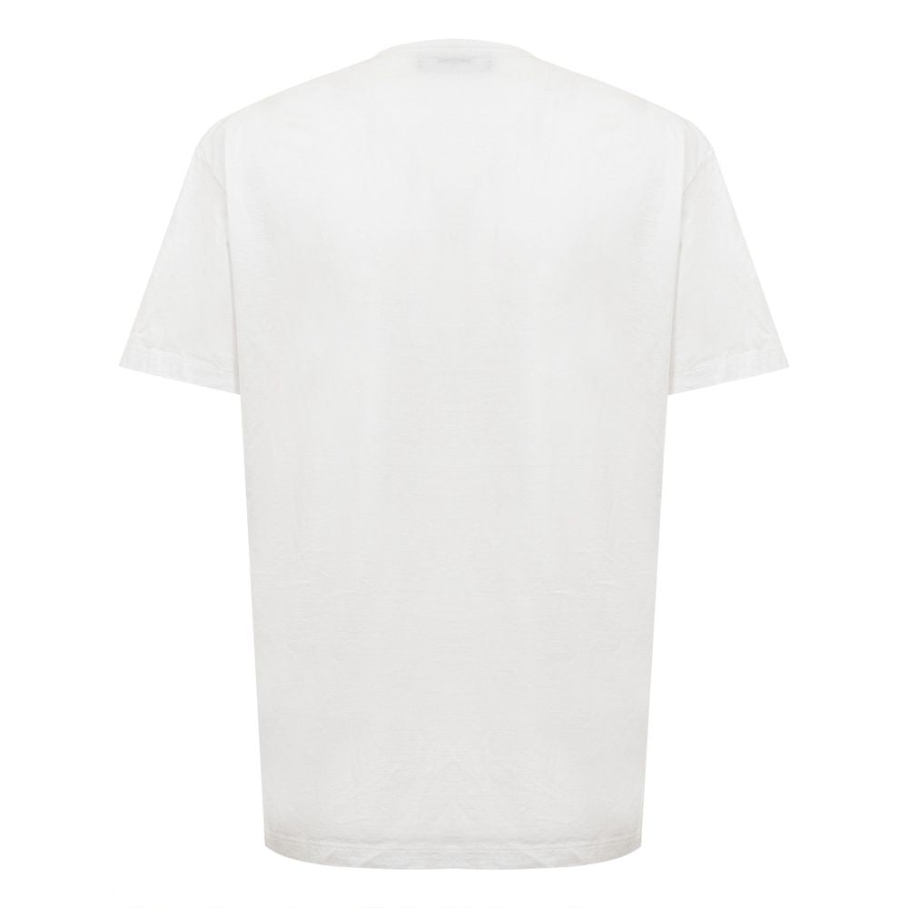 Chic White Cotton Staple Tee by Dsquared2