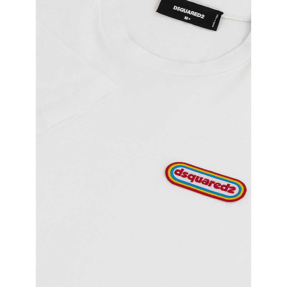 Chic White Cotton Staple Tee by Dsquared2