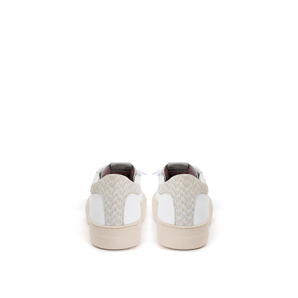 P448 White Leather Sneakers