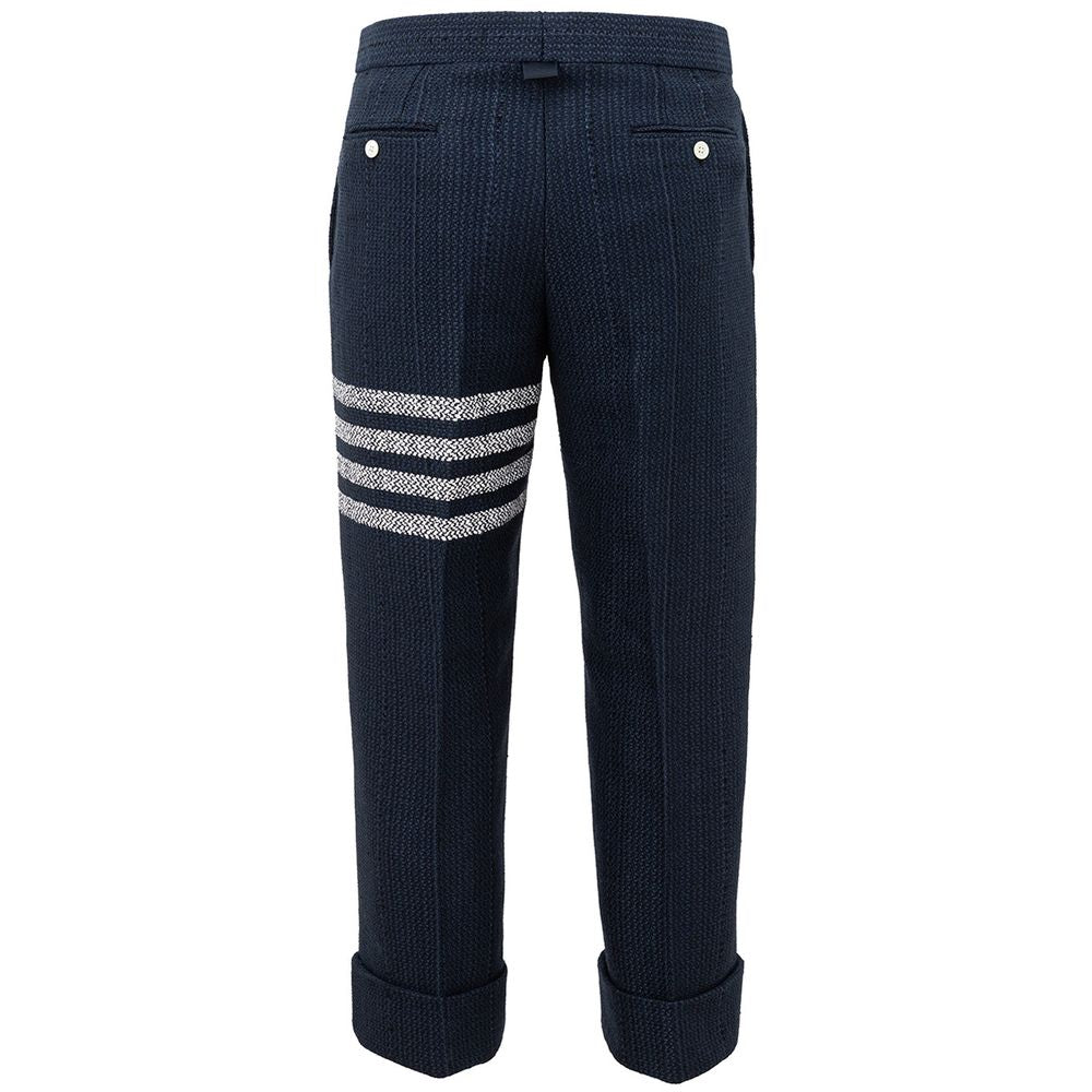 Thom Browne Blue Acrylic Pants