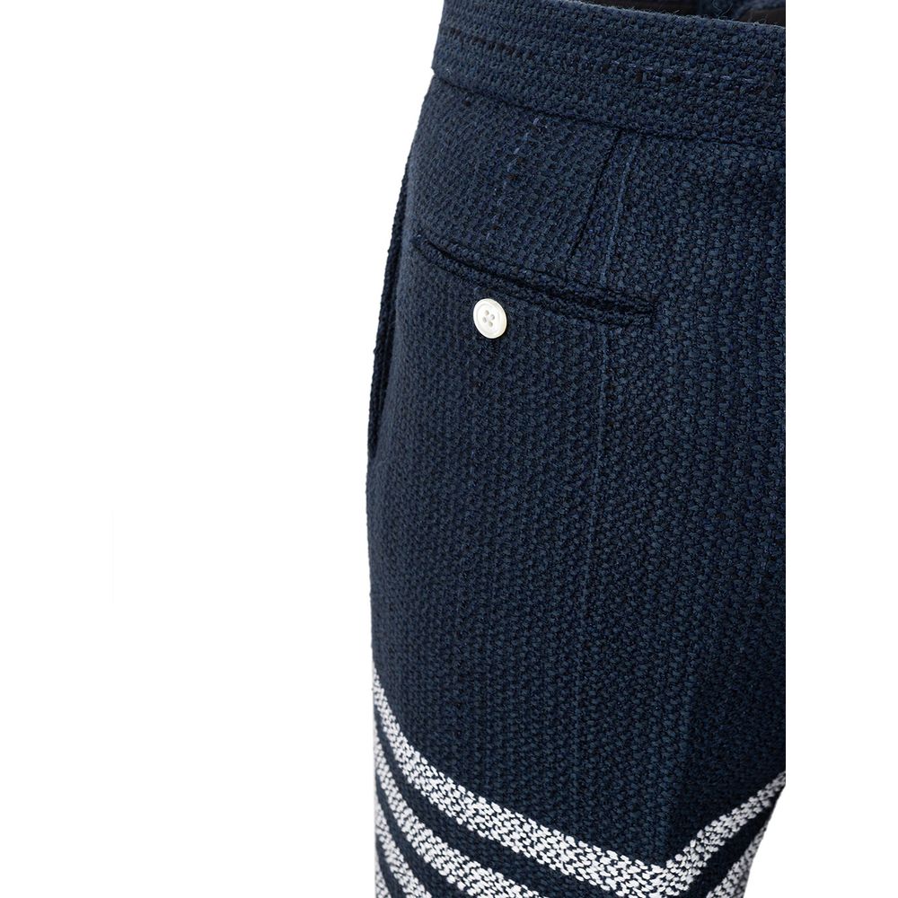Thom Browne Blue Acrylic Pants