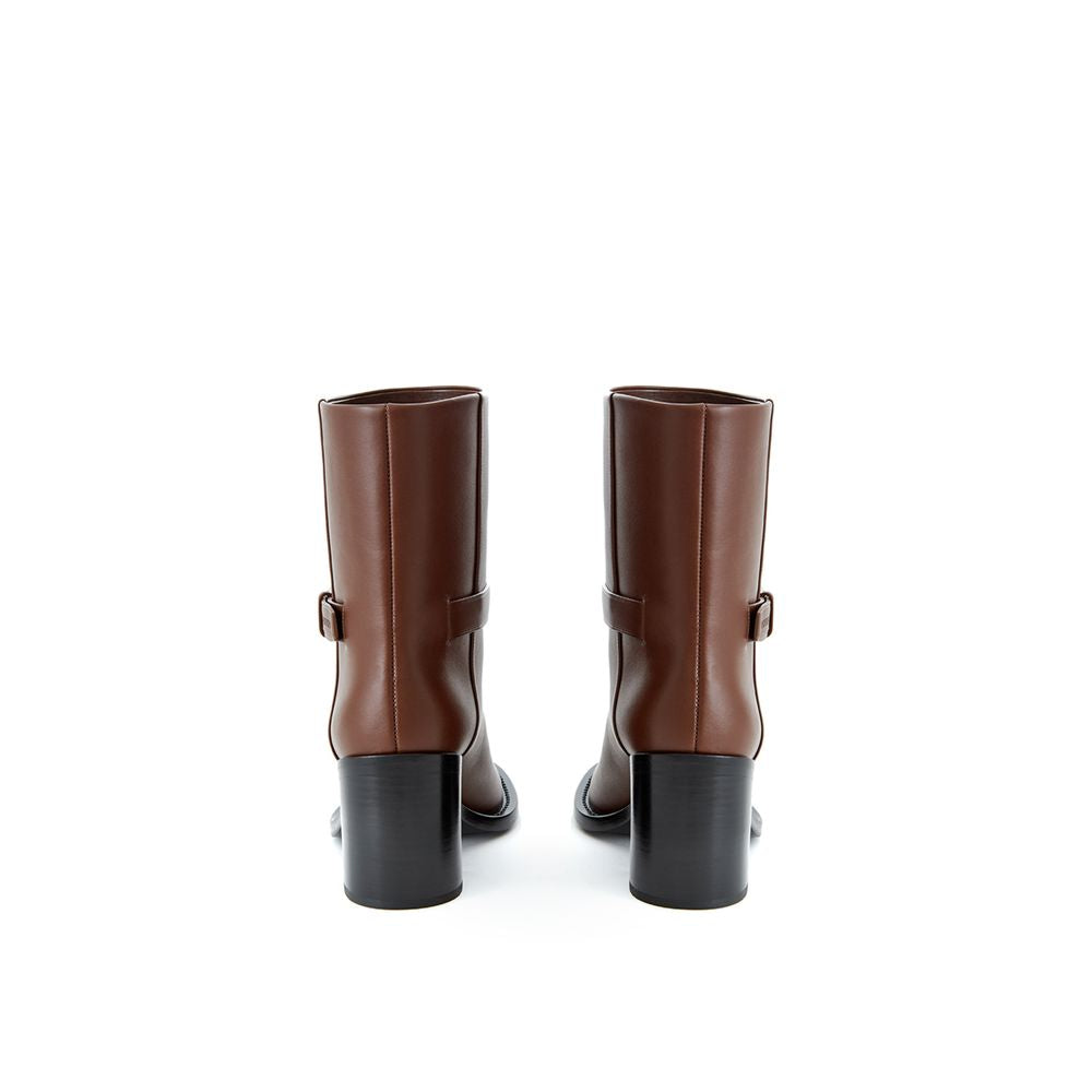 Burberry Brown Leather Boot: Timeless Elegance Redefined