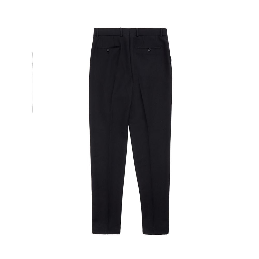 Dolce & Gabbana Elegant Black Polyester Pants for Men