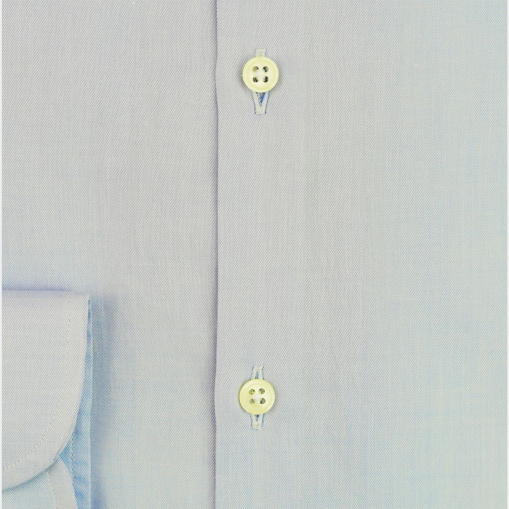 Bagutta Light Blue Cotton Shirt - Slim Fit Elegance for Warm Days