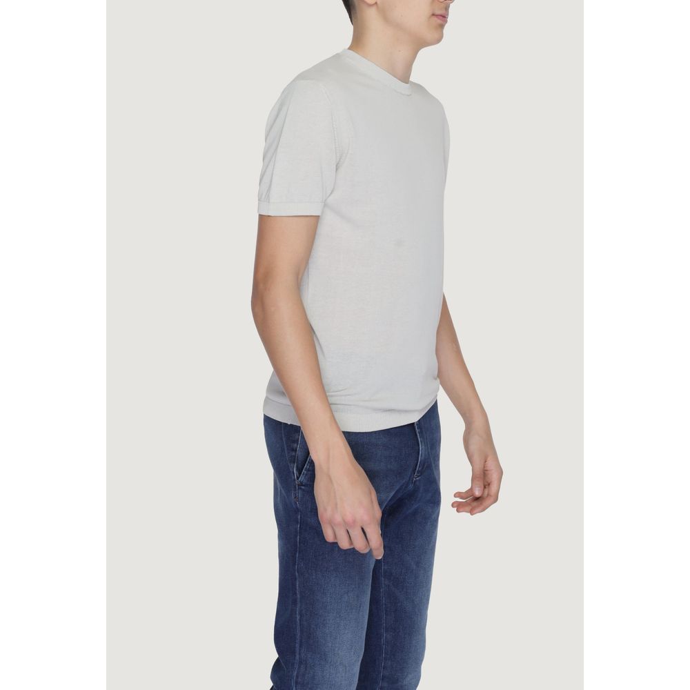 U.S. Polo Assn. Gray Cotton T-Shirt for Men