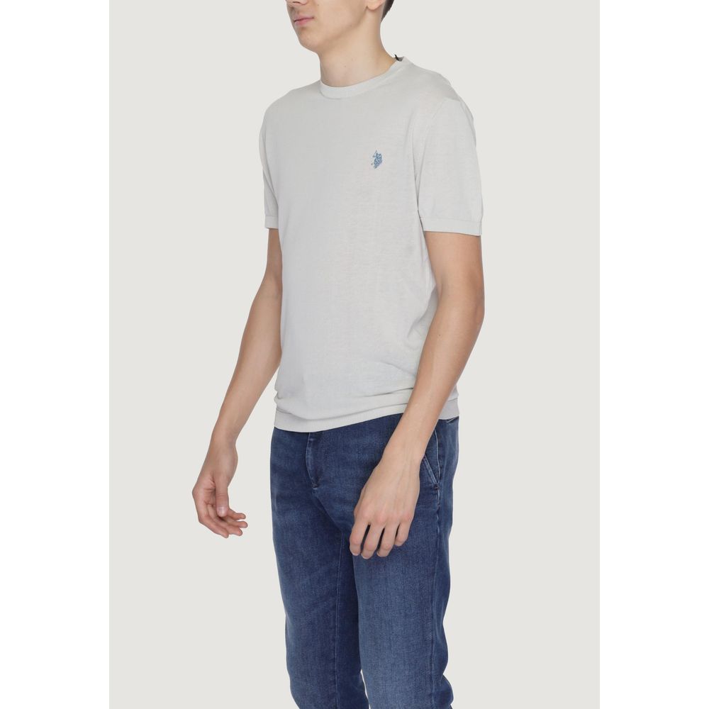 U.S. Polo Assn. Gray Cotton T-Shirt for Men
