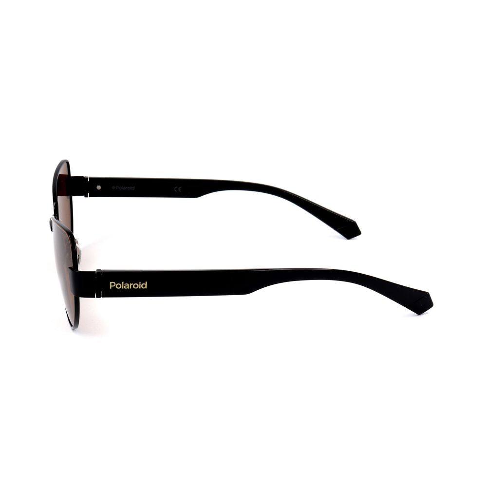 Polaroid Black Polycarbonate Sunglasses – Unisex Polarized Fashion Eyewear, 57mm