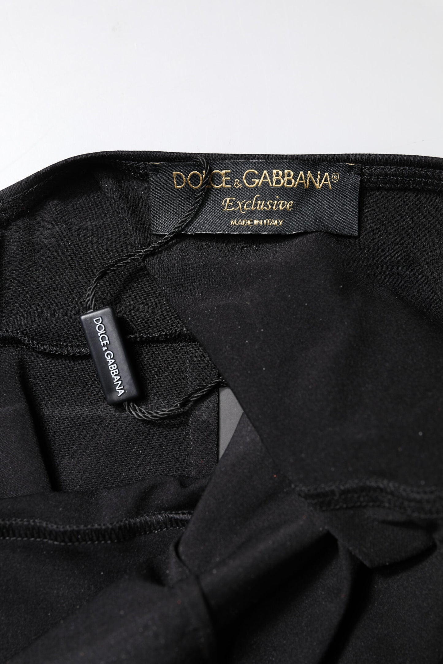 Dolce & Gabbana Black Sleeveless Bodycon Unitard Jumpsuit