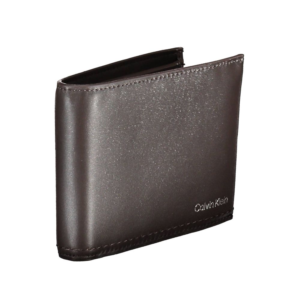 Calvin Klein Brown Leather Men's Wallet