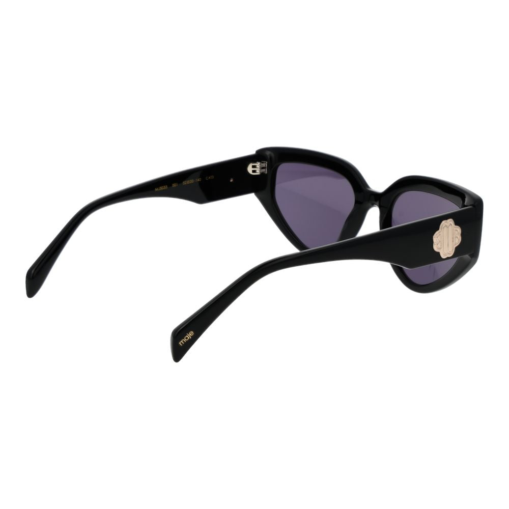 Maje Women’s Cat-Eye Sunglasses – Black Full-Rim, 52mm