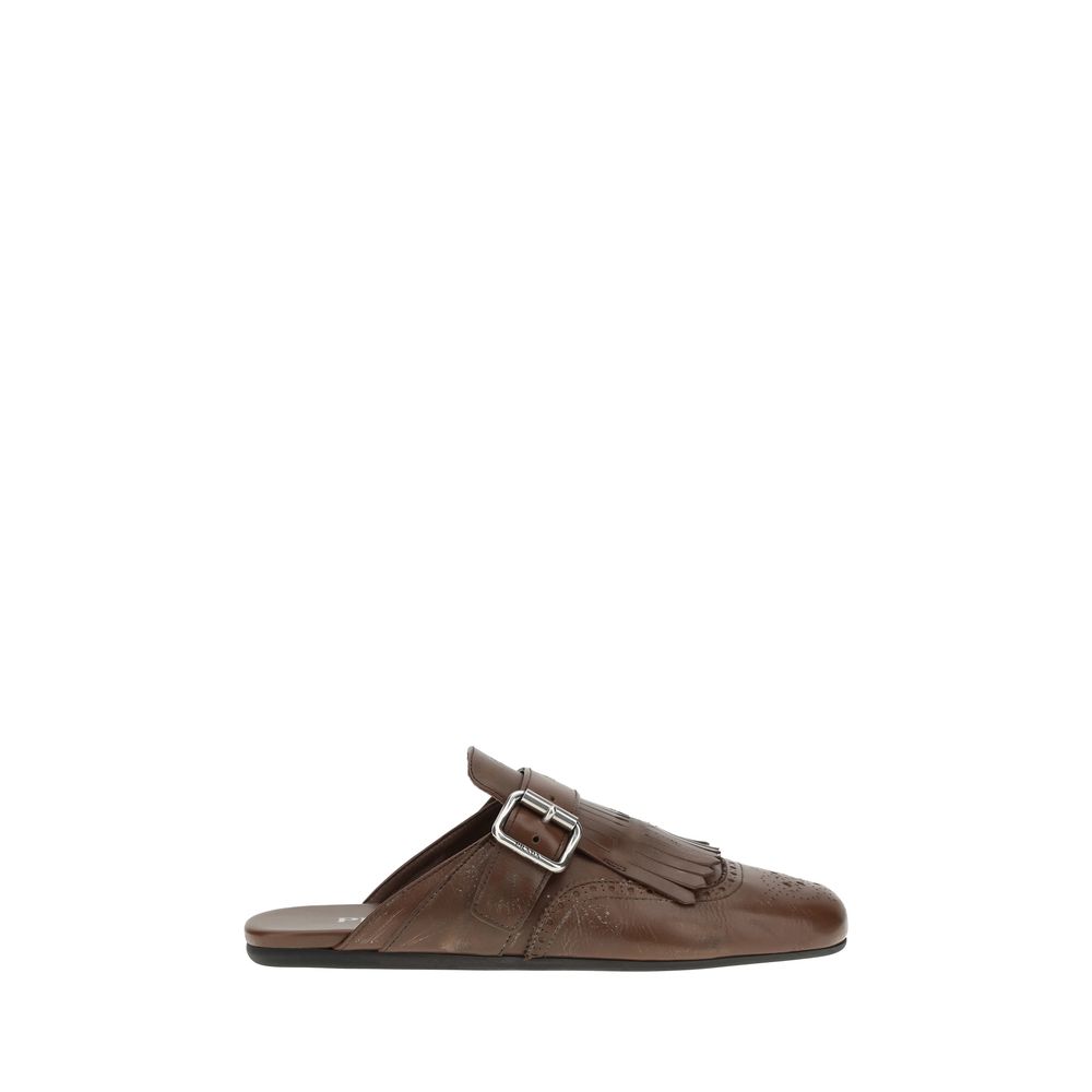 Prada Leather Mules - Elegant Slip-On Footwear