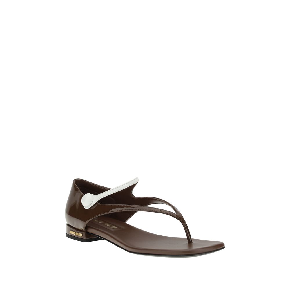 Miu Miu Thong Sandals - Elegant Summer Footwear