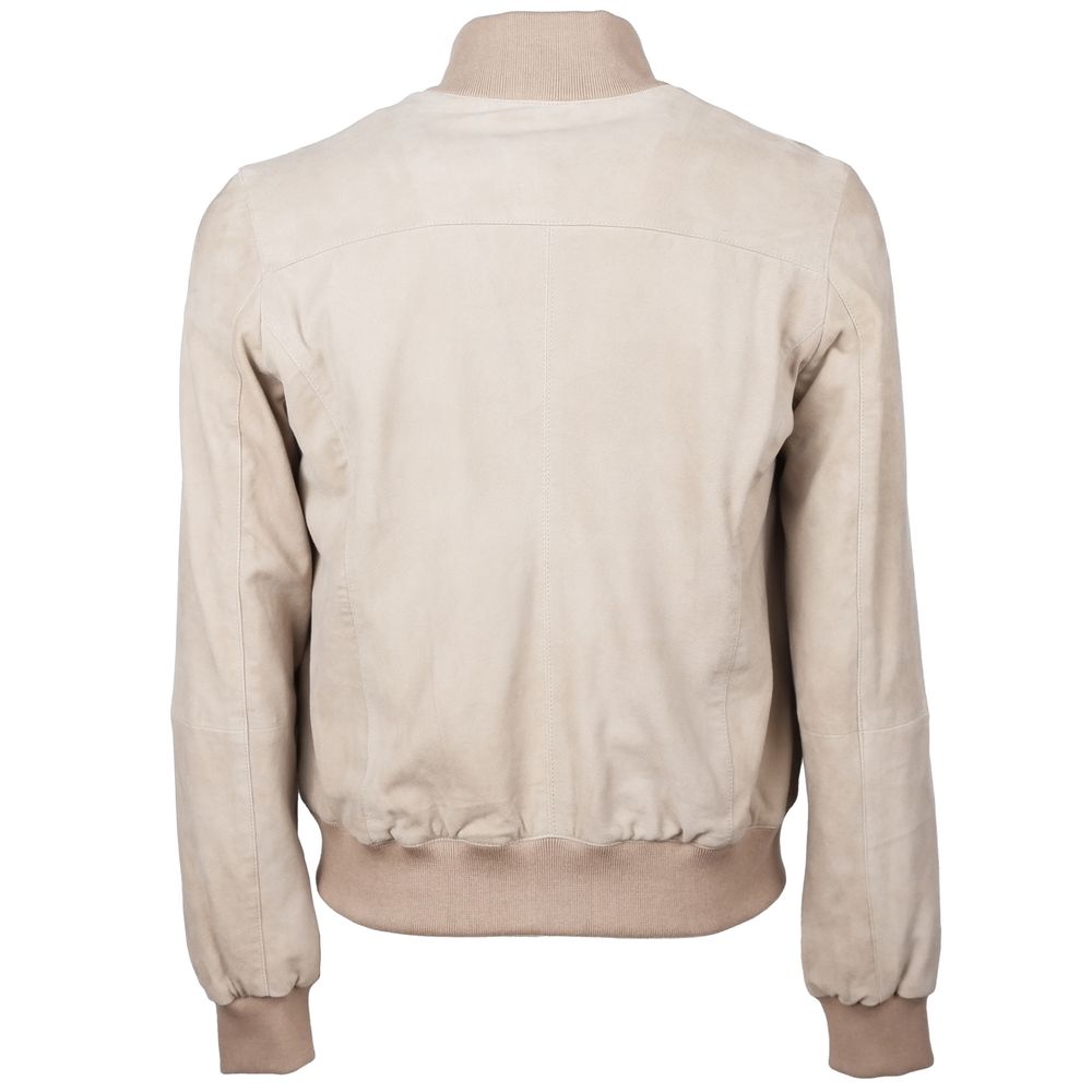 Emilio Romanelli Beige Calfskin Jacket