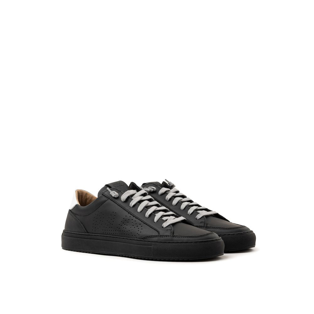 P448 Black Leather Sneakers for Optimal Style and Comfort