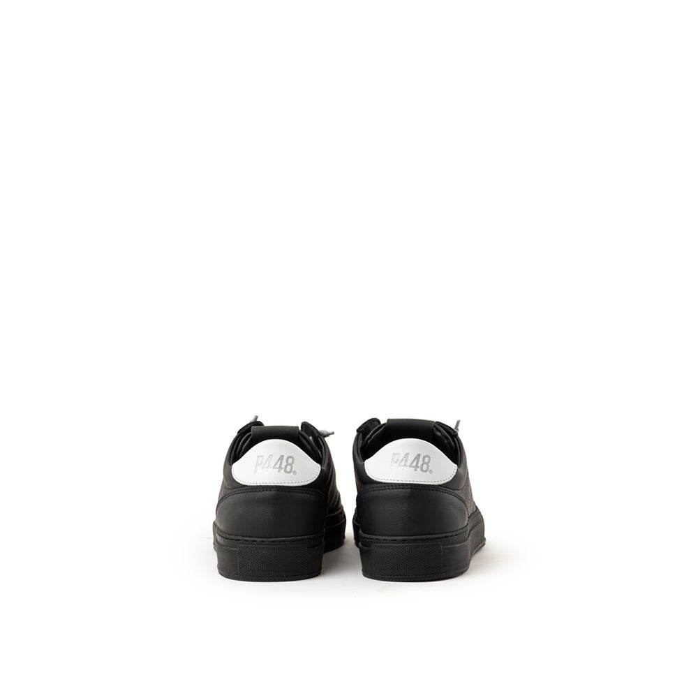 P448 Black Leather Sneakers for Optimal Style and Comfort