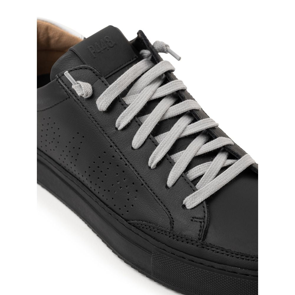 P448 Black Leather Sneakers for Optimal Style and Comfort