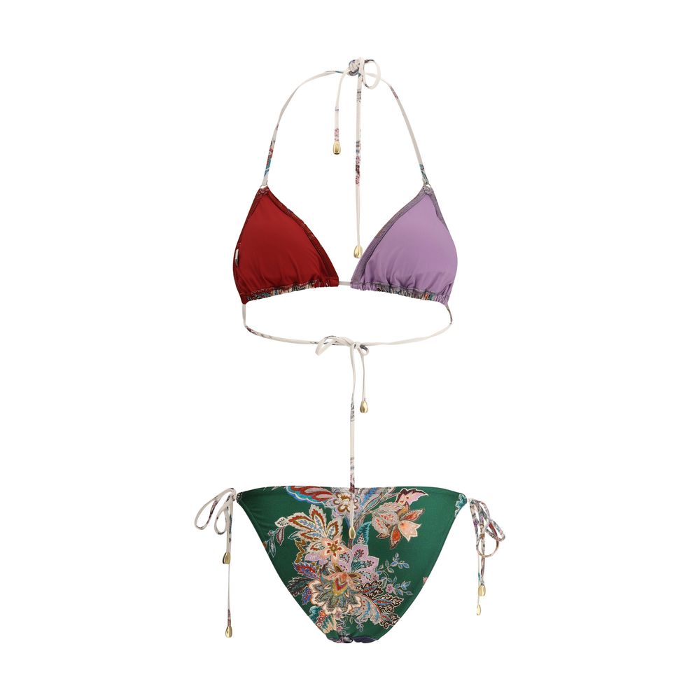 Zimmermann Rhiannon Multicoloured Paisley Bikini Swimsuit