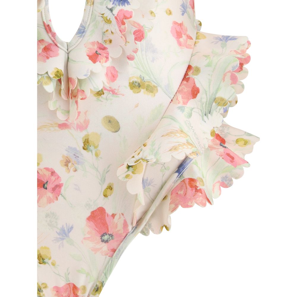 Zimmermann Lucky Waterfall Swimsuit in Multicoloured Floral