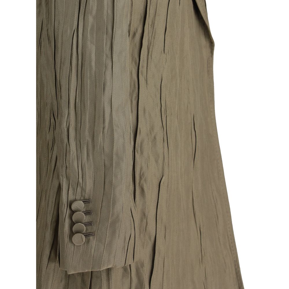 Gabriela Hearst Ruched Silk Mairi Blazer