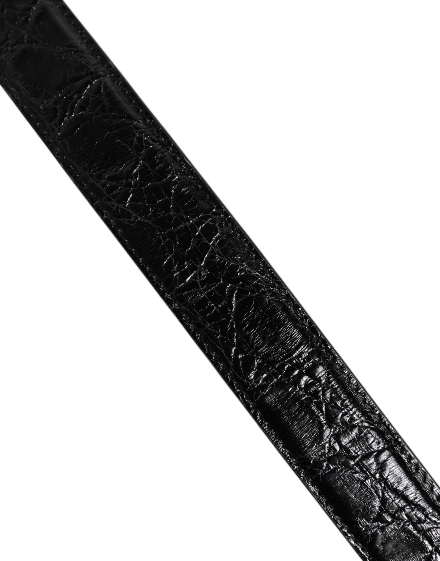 Dolce & Gabbana Black Alligator Leather Shoulder Strap Handbag Accessory