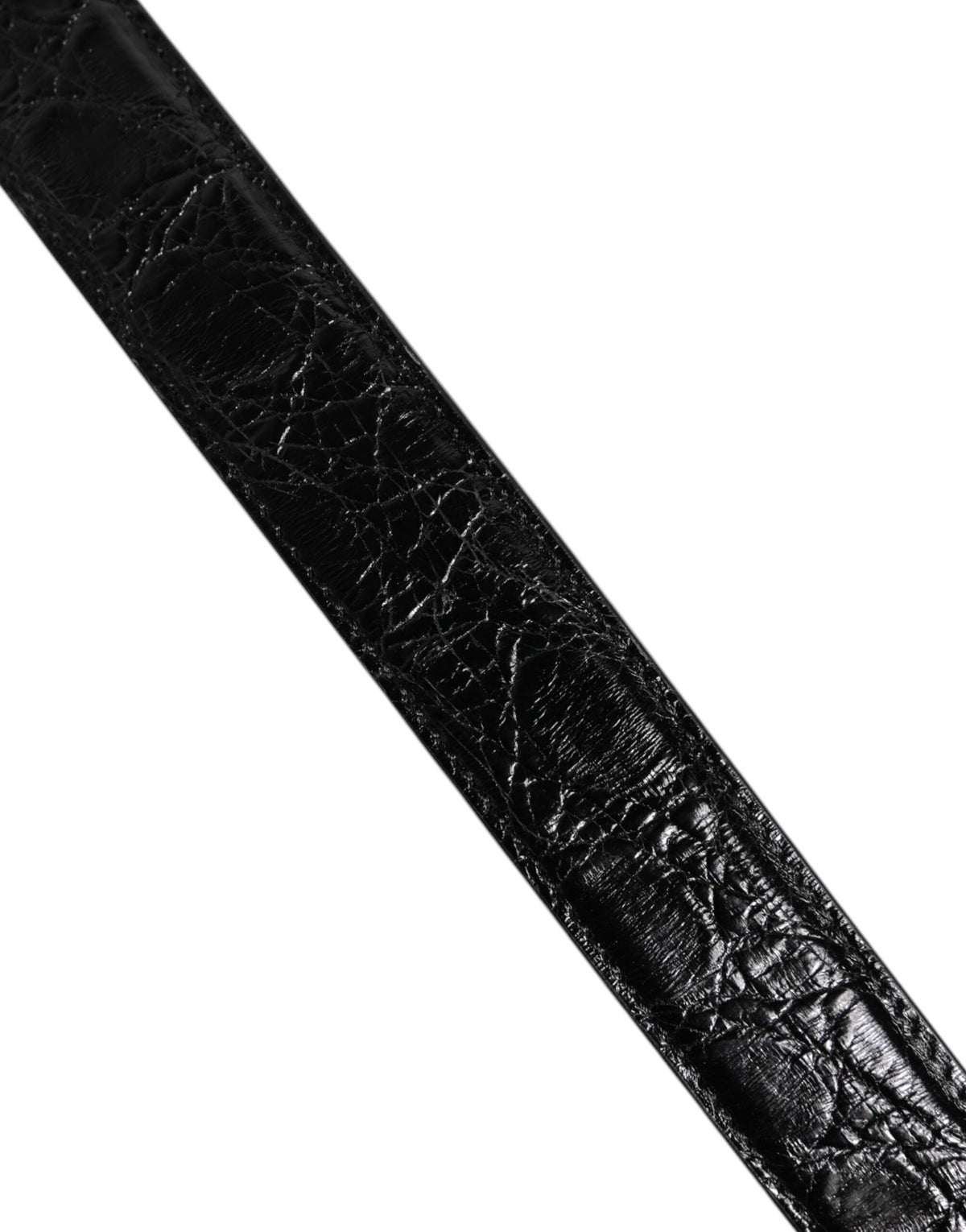 Dolce & Gabbana Black Alligator Leather Shoulder Strap Handbag Accessory