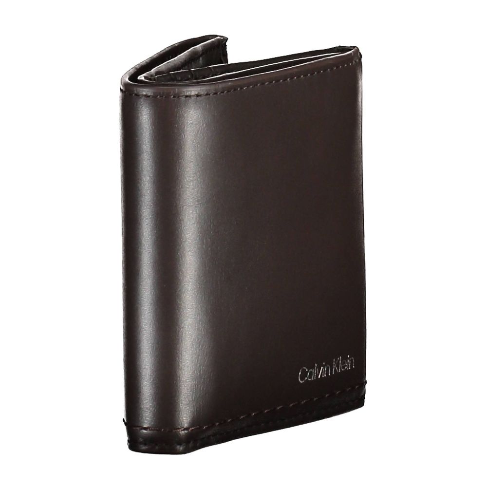 Calvin Klein Brown Leather Men's Wallet