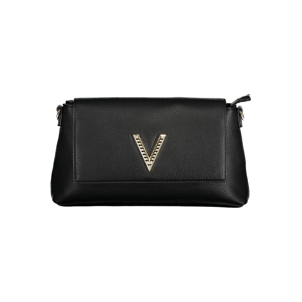 Valentino Bags Black Faux Leather Handbag with Adjustable Strap