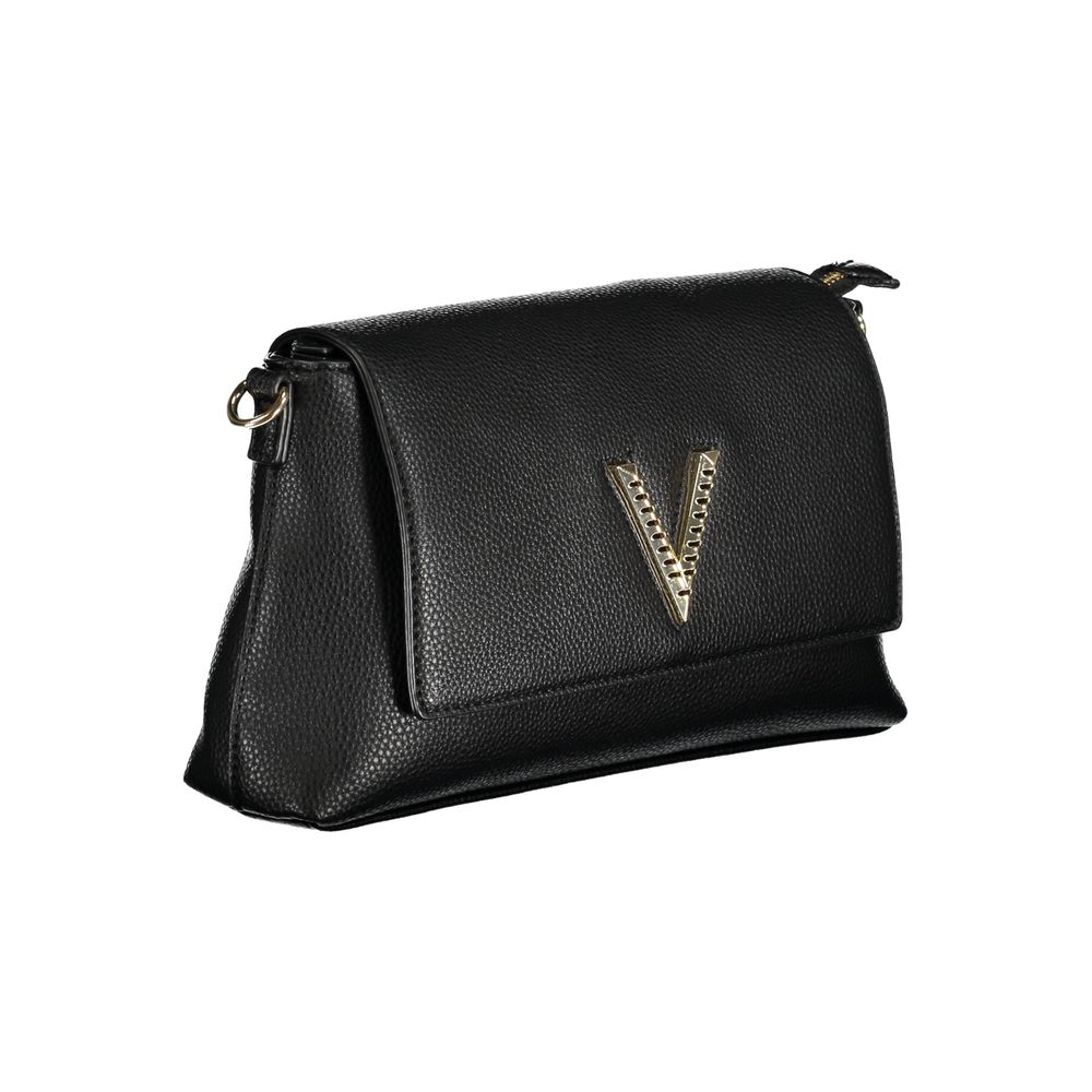 Valentino Bags Black Faux Leather Handbag with Adjustable Strap