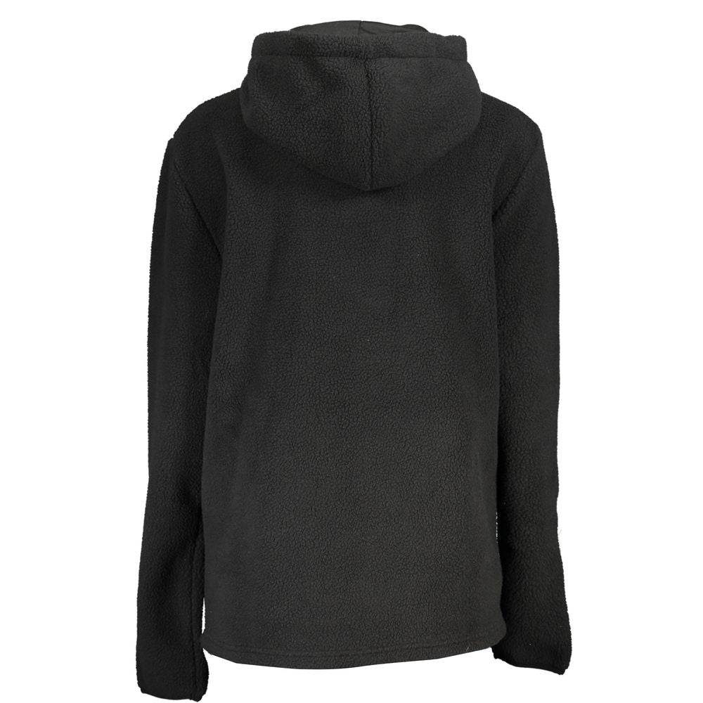 Norway 1963 Black Women's Half Zip Hooded Sweatshirt
