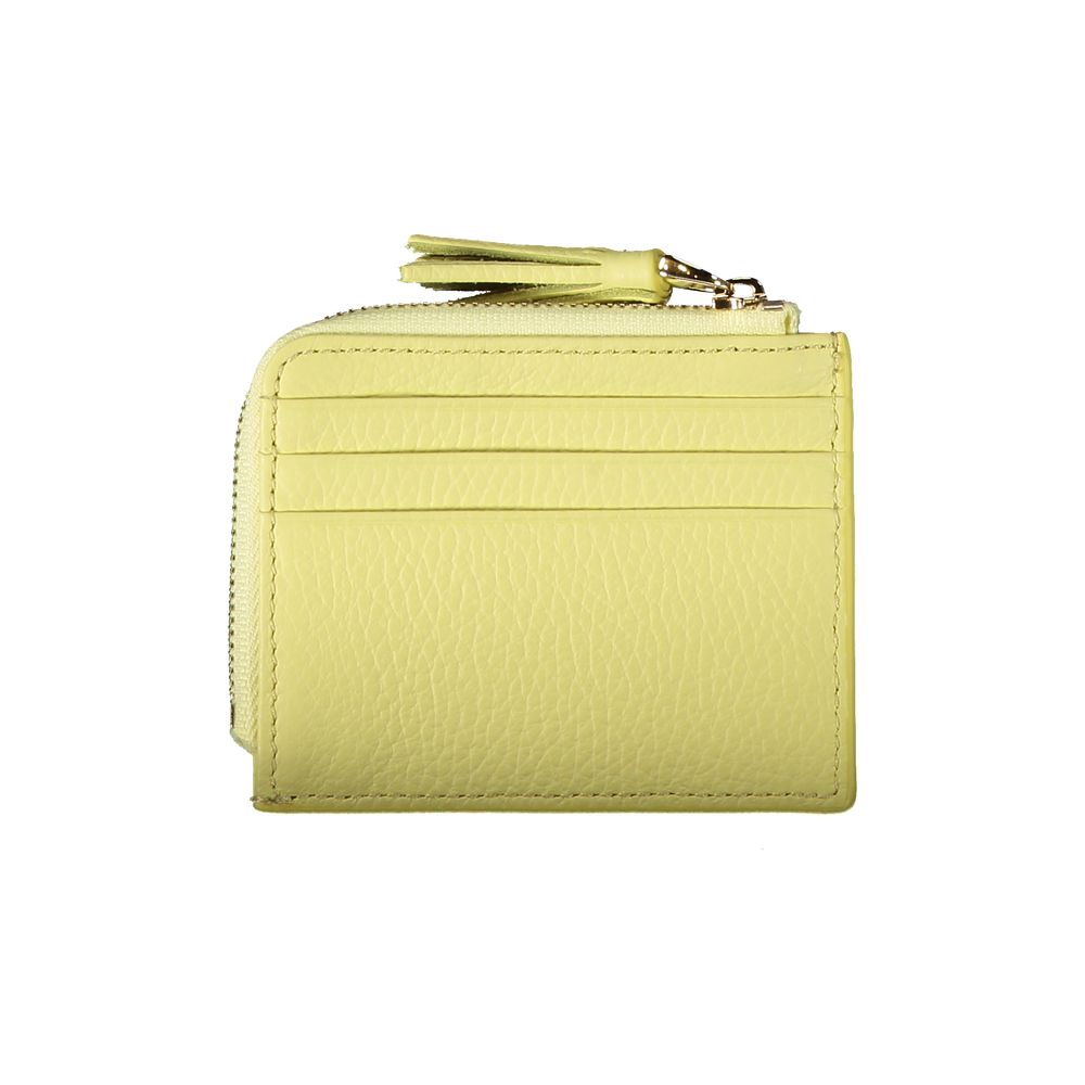 Coccinelle Yellow Leather Wallet - Stylish and Functional