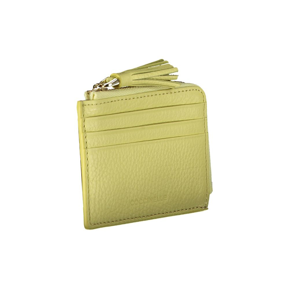 Coccinelle Yellow Leather Wallet - Stylish and Functional