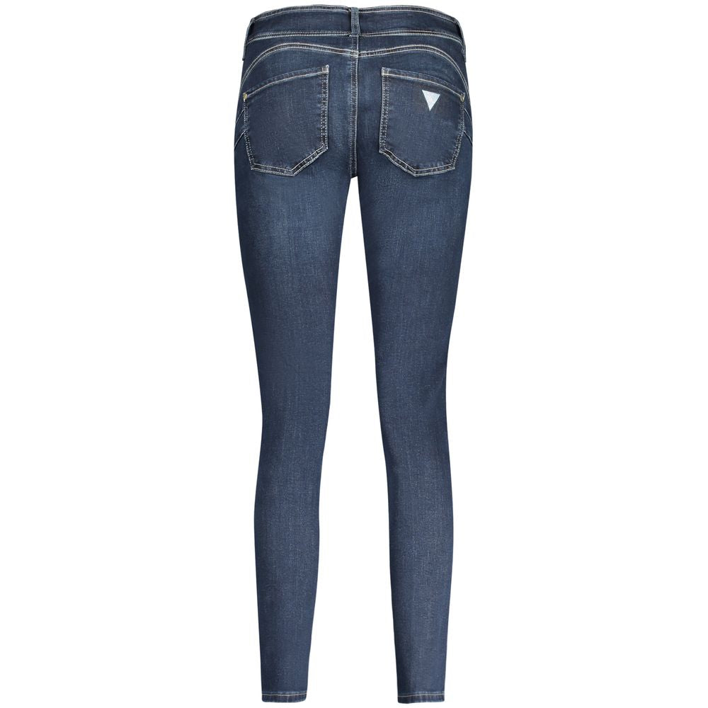 Guess Jeans Blue Cotton Skinny Jeans