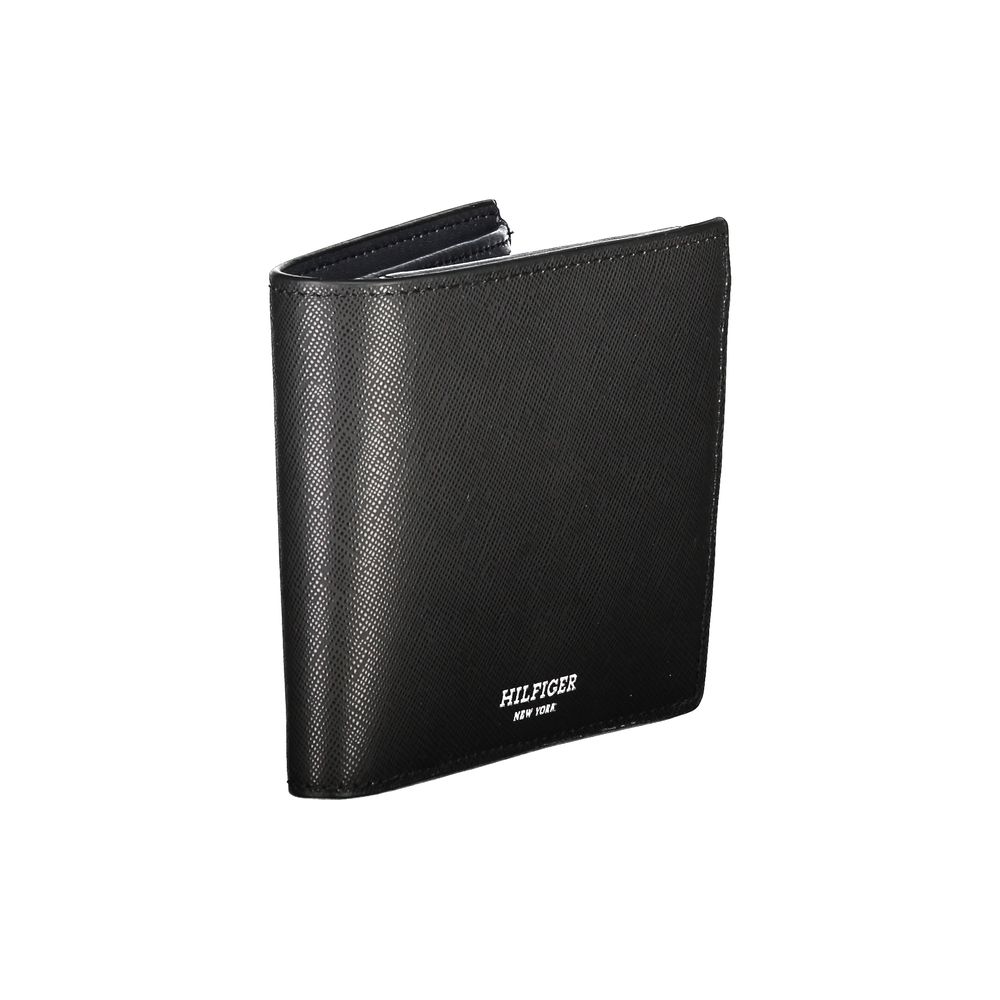 Tommy Hilfiger Black Leather Wallet for Men
