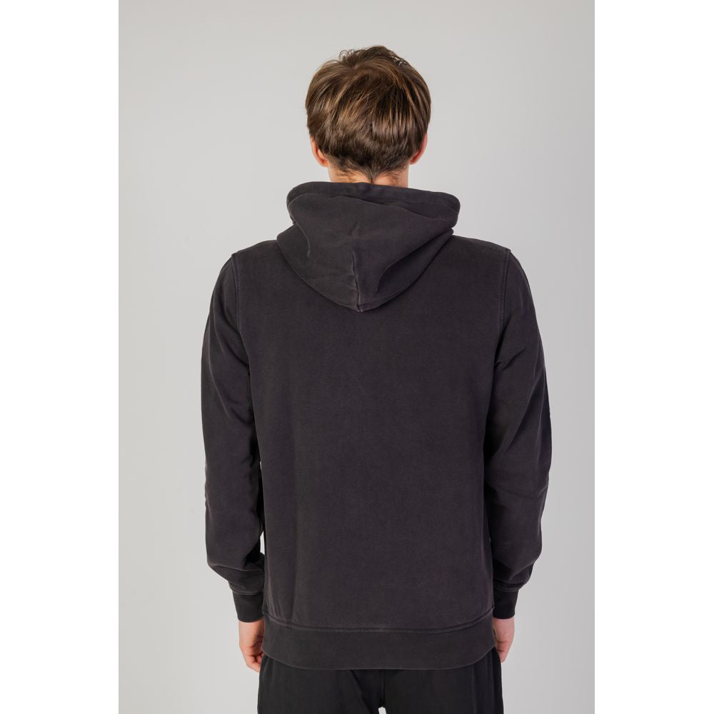 Liu Jo Black Cotton Hooded Sweatshirt