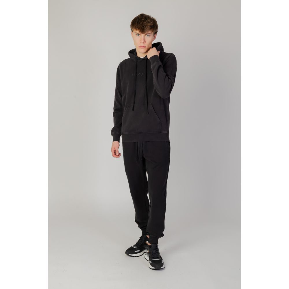 Liu Jo Black Cotton Hooded Sweatshirt