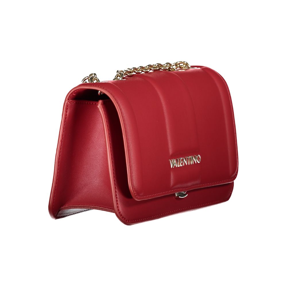 Mario Valentino Red Polyethylene Chain Shoulder Bag