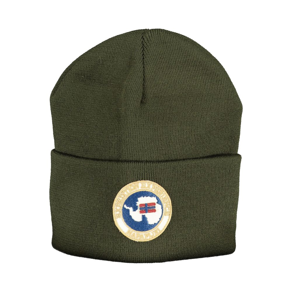 Napapijri Green Acrylic Hat & Cap