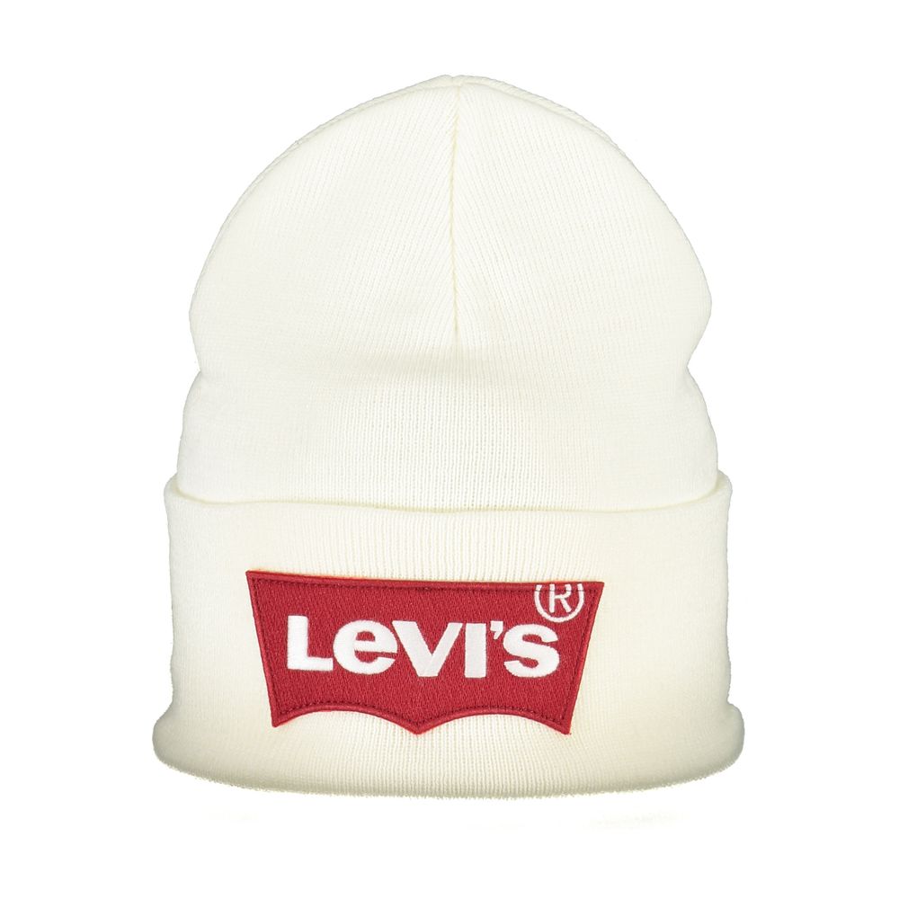 Levi's White Acrylic Hat & Cap