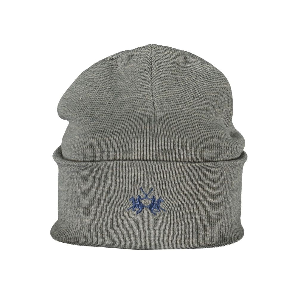 La Martina Gray Polyester Hat & Cap
