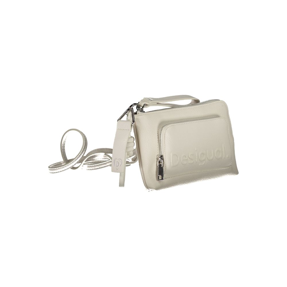 Desigual White Handbag - Statement Accessory for Every Occasion